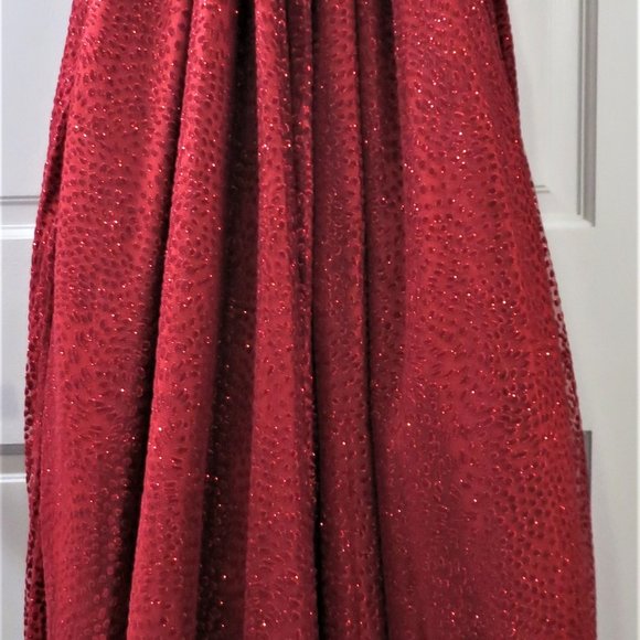 Red Sparkling Formal Dress by ML Monique Lhuillier - Picture 9 of 16